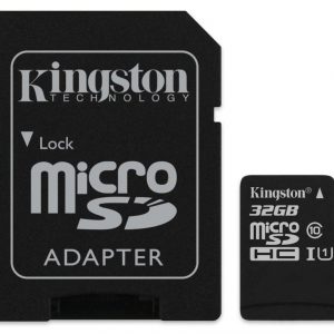 KINGSTON CANVAS SELECT CLASS 10 MICROSD 32GB WITH SD ADAPTER