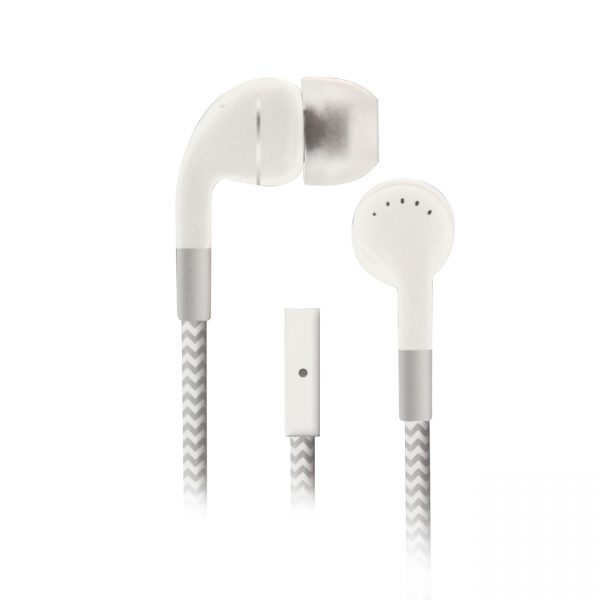 Sentry Industries HM650: Cord Plus Stereo Earbuds with in-line Mic In White