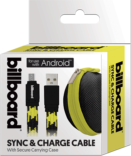 Billboard 6' Micro USB Sync & Charge Cable Yellow