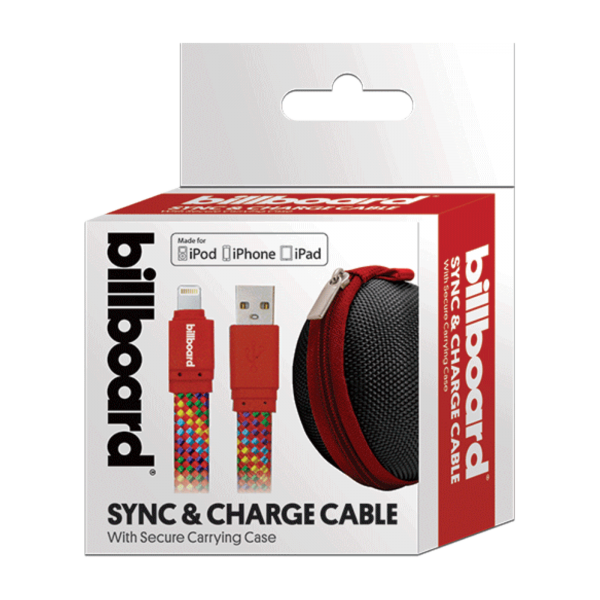 Billboard 6' Micro USB Sync & Charge Cable Red