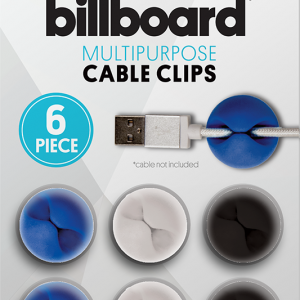 BILLBOARD 6 PK Adhesive cable clips