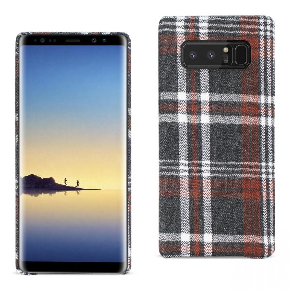 Reiko Samsung Galaxy Note 8 Checked Fabric Case In Brown
