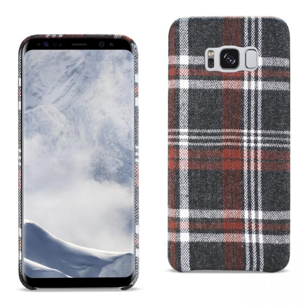 Reiko Samsung Galaxy S8 Checked Fabric Case In Brown
