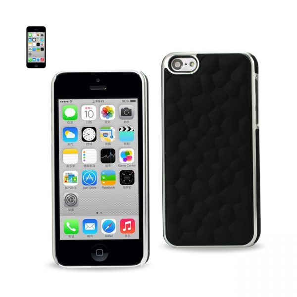 REIKO IPHONE SE/ 5S/ 5 BUBBLE METAL PLATED CASE IN BLACK