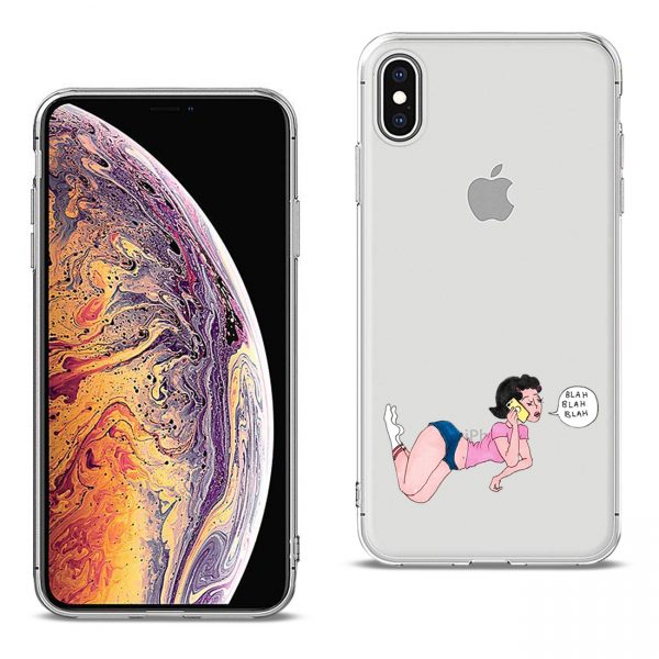 Reiko Apple iPhone XS MAX Design Air Cushion Case With Lady  Design