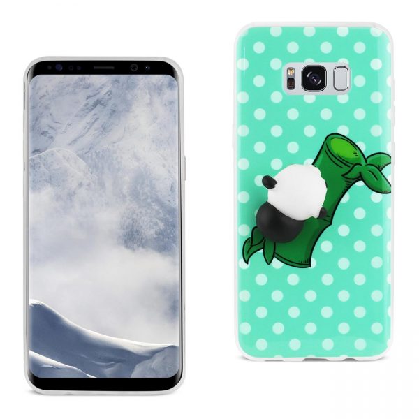 Reiko Samsung Galaxy S8 Edge TPU Design Case With  3D Soft Silicone Poke Squishy Panda