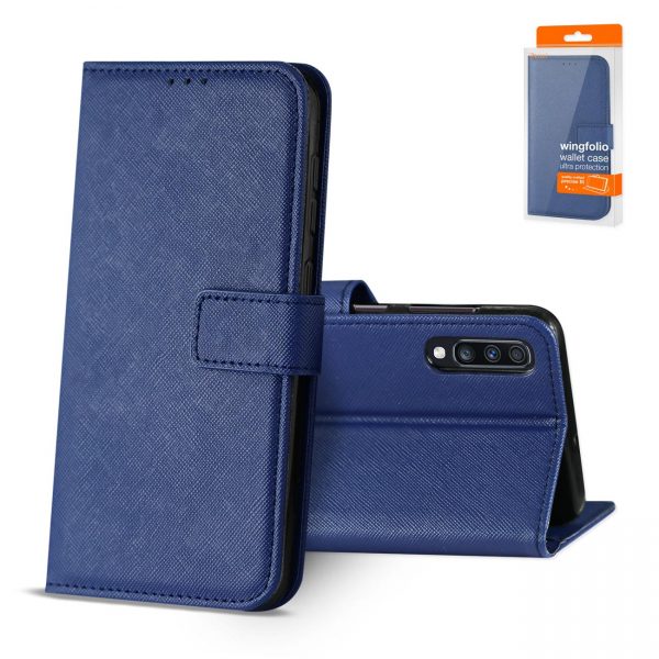 Reiko SAMSUNG GALAXY A70 3-In-1 Wallet Case In BLUE