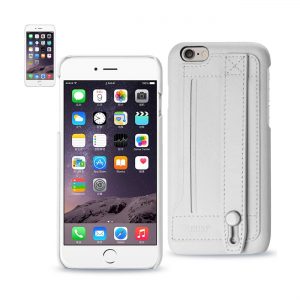 REIKO IPHONE 6 GENUINE LEATHER HAND STRAP CASE IN IVORY