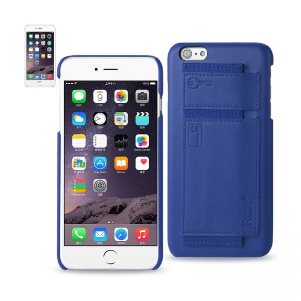 REIKO IPHONE 6 PLUS RFID GENUINE LEATHER CASE PROTECTION AND KEY HOLDER IN ULTRAMARINE