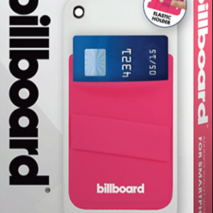 Billboard Adhesive Wallet/ Card Holder For Smartphones Pink