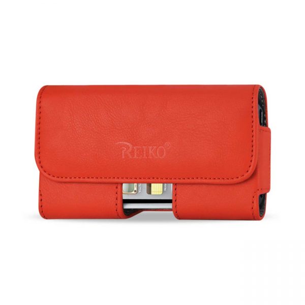 HORIZONTAL POUCH WITH EASY TAKE OUT DESIGN IPHONE5 IN ORANGE (5.12X2.56X0.61 INCHES PLUS)