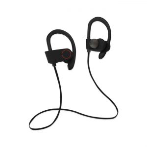 UNIVERSAL SPORT BLUETOOTH HEADPHONES WITH HD SOUND QUALITY AND SWEAT PROOF IN BLACK