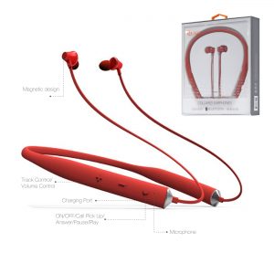 Reiko Universal Bluetooth Earphones Red