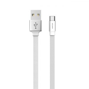 High Speed Type-C Steel Data Cable in White