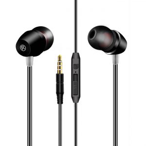 High Quality Sound  Universal In-ear Earphones In Black
