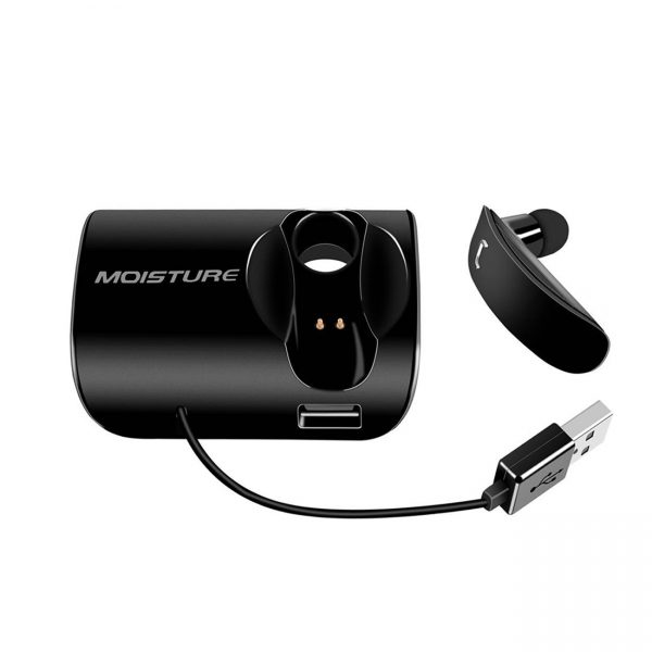 Moisture MT-B20 Bluetooth Earphones With Charger Adapter For Car In Black