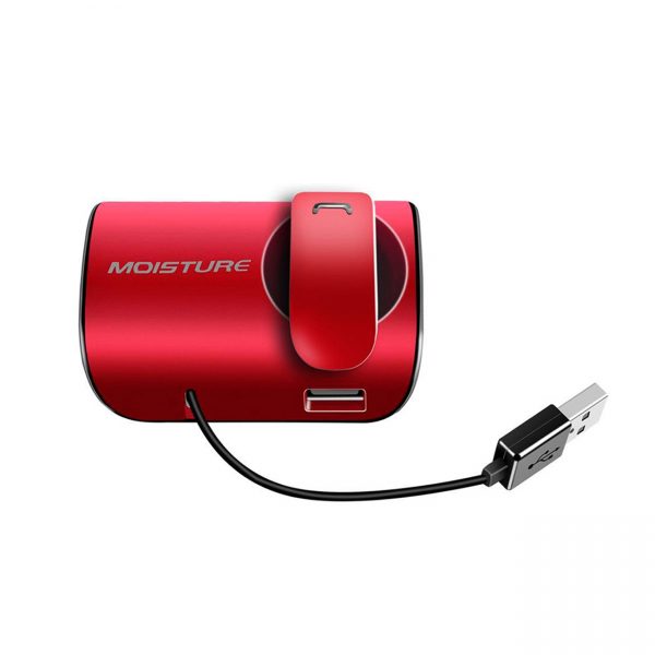 Moisture MT-B20 Bluetooth Earphones With Charger Adapter For Car In Red
