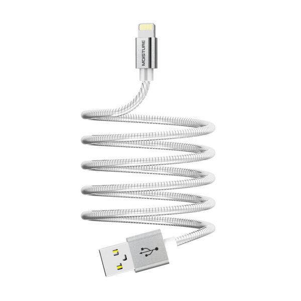 Moisture 2.6A Premium Full Hi-Speed Data Cable In Silver