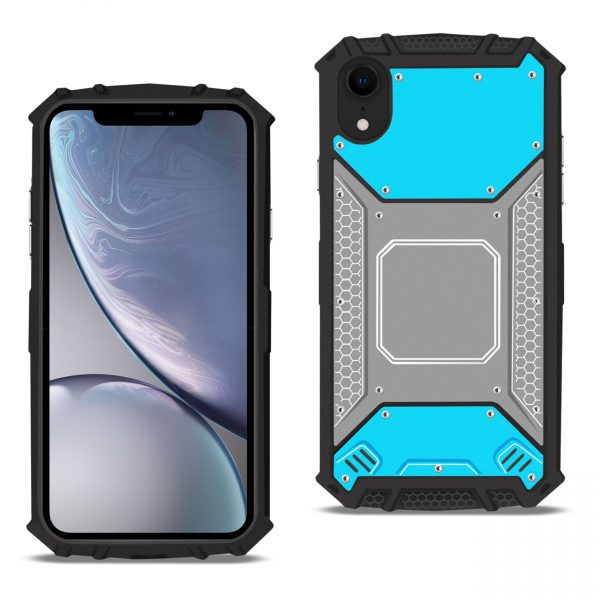 APPLE IPHONE XR Metallic Front Cover Case In Blue and Gray
