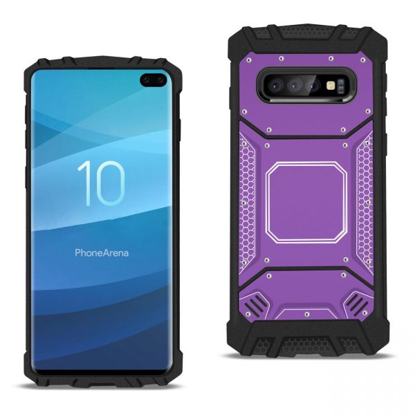 Samsung S10 Plus Metallic Front Cover Case In Purple