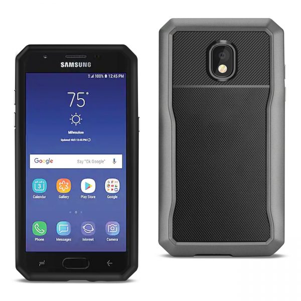 Reiko SAMSUNG GALAXY J3 (2018) Full Coverage Shockproof Case In Gray