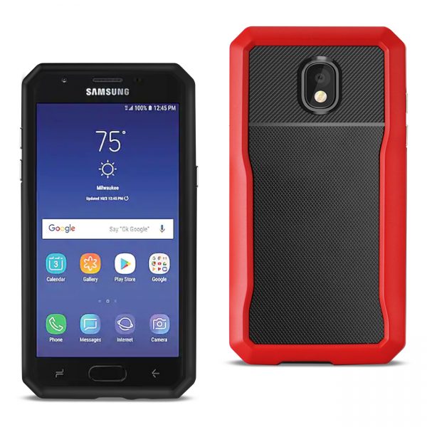 Reiko SAMSUNG GALAXY J3 (2018) Full Coverage Shockproof Case In Red