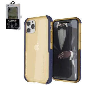 Ghostek Cloak4 Blue/Gold Shockproof Hybrid Case for Apple iPhone 11 Pro Max