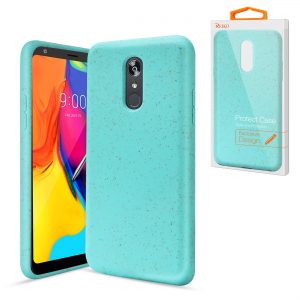 Reiko LG STYLO 5 Wheat Bran Material Silicone Phone Case In Blue