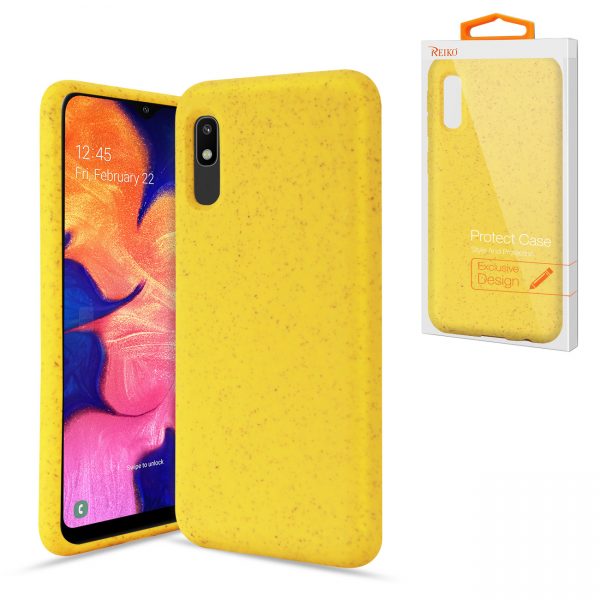 Reiko SAMSUNG GALAXY A10E Wheat Bran Material Silicone Phone Case In Yellow
