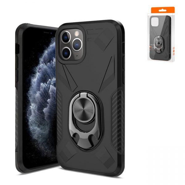 APPLE IPHONE 11 PRO MAX Case with Ring Holder In Black