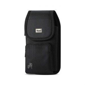 Reiko Vertical Rugged Pouch With Z Lid Pattern In Black (6.6X3.5X0.7 Inches)