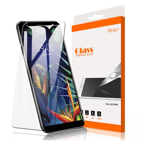 Reiko LG K40 Tempered Glass Screen Protector In Clear
