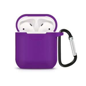 Reiko Silicone Case for Airpods in Purple