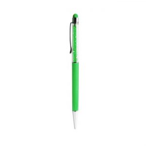 REIKO CRYSTAL STYLUS TOUCH SCREEN WITH INK PEN IN GREEN