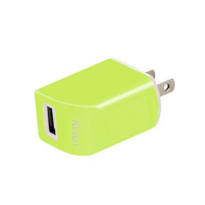Reiko 1 AMP Dual Color Portable Travel USB Adapter Charger Inï¿½ï¿½ï¿½ï¿½Green