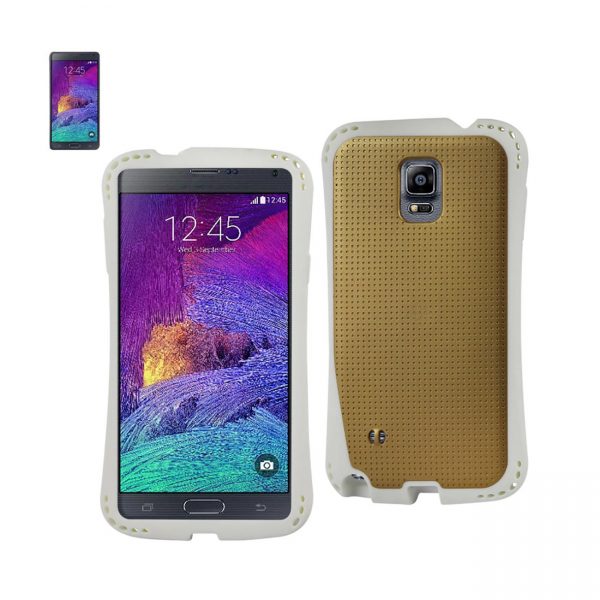 REIKO SAMSUNG GALAXY NOTE 4 DROPPROOF AIR CUSHION CASE WITH CHAIN HOLE IN GOLD