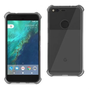 Reiko Google Pixel Clear Bumper Case With Air Cushion Protection In Clear Black