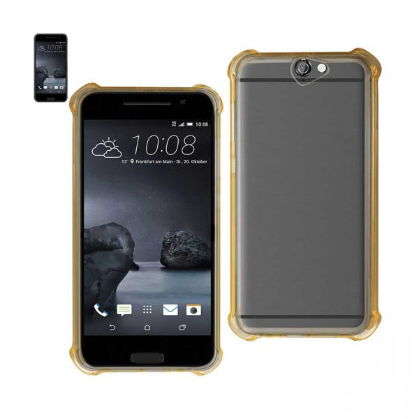 Reiko Htc One A9 Clear Bumper Case With Air Cushion Protection In Clear Gold