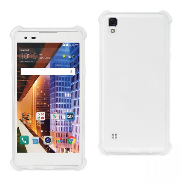 Reiko LG X Style (Tribute Hd) Bumper Case With Air Cushion Protection In Clear