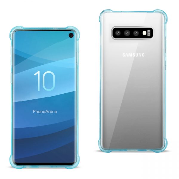 SAMSUNG GALAXY S10 Clear Bumper Case With Air Cushion Protection In Clear Navy