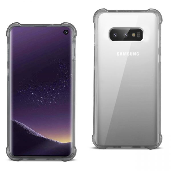SAMSUNG GALAXY S10 Lite(S10e) Clear Bumper Case With Air Cushion Protection In Clear Black