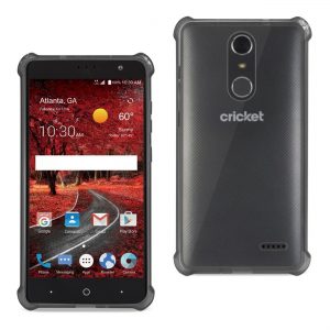 Reiko Zte Grand X4 Bumper Case With Air Cushion Protection In Clear Black