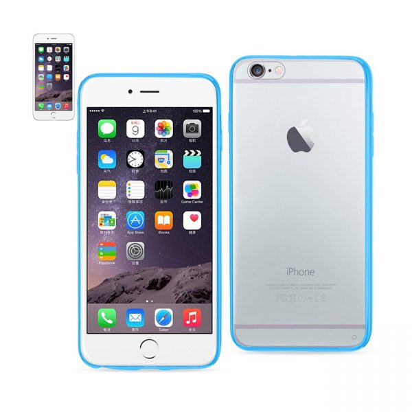 REIKO IPHONE 6 PLUS/ 6S PLUS CLEAR BACK FRAME BUMPER CASE IN NAVY