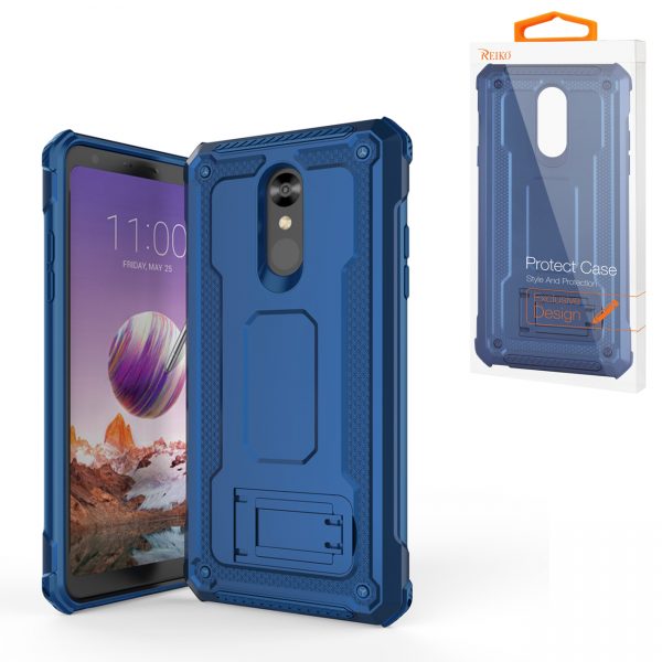 LG STYLO 4 Case With Kickstand In Blue